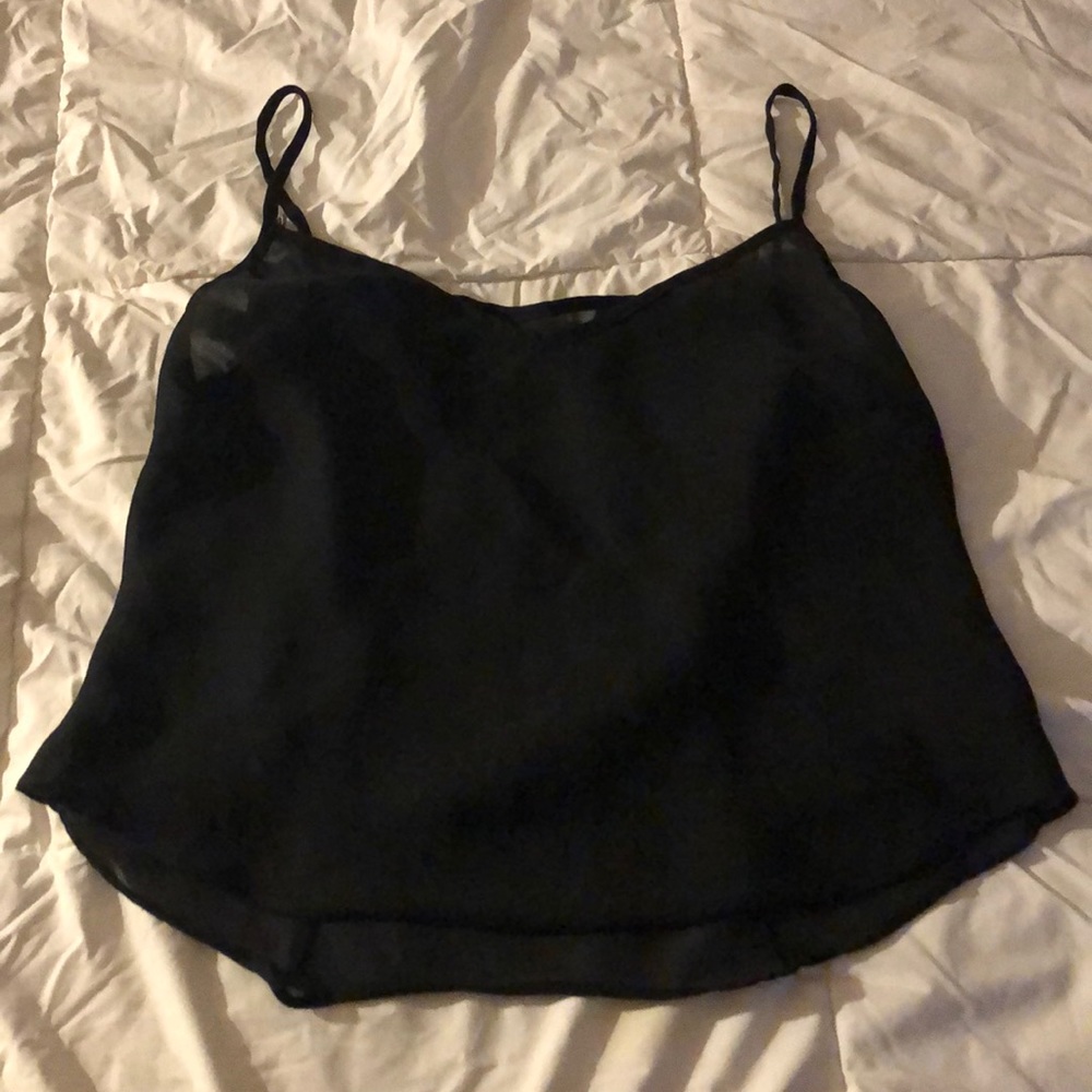 Sheer black tank